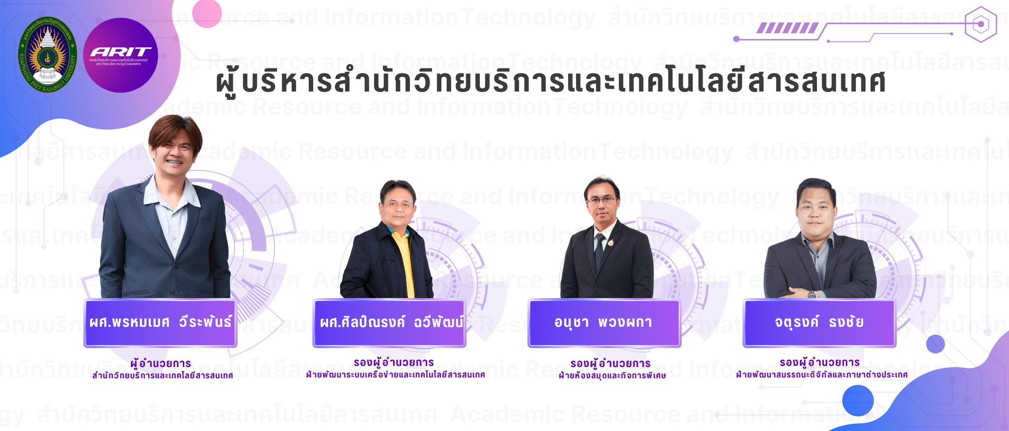 รอง ผอ สำนักวิทยบริการและเทคโนโลยีสารสนเทศ
